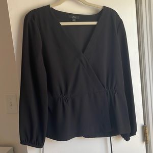 J Crew Wrap Blouse